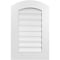 Ekena Millwork Arch Top Surface Mount PVC Gable Vent: Non-Functional, w/ 3-1/2"W x 1"P Standard Frame, 18"W x 26"H GVPAR18X2601SN - alternate 1